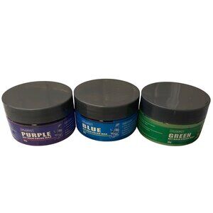 Lot of 3 CMWGKPAC DIY Hair Color Wax Purple, Green, Blue Temporary Cosplay